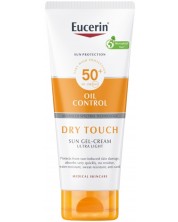 Eucerin Sun Слънцезащитен гел-крем за тяло Dry Touch, SPF 50+, 200 ml