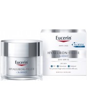 Eucerin Hyaluron-Filler Дневен крем за суха кожа, SPF 15, 50 ml -1