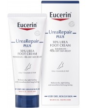 Eucerin UreaRepair Plus Възстановяващ крем за крака с 10% урея, 100 ml
