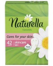 Ежедневни превръзки Naturella - Skincare, с лайка, 42 броя -1