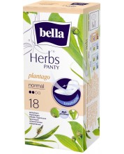 Bella Herbs Ежедневни дамски превръзки Plantago, 18 броя -1