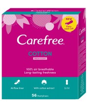 Ежедневни превръзки Carefree - Cotton Fresh, 56 броя -1