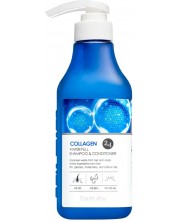FarmStay Collagen Шампоан и балсам 2 в 1 Water Full,  530 ml -1