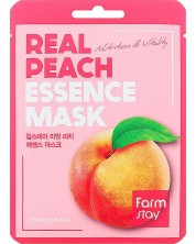 FarmStay Real Essence Лист маска за лице Peach, 23 ml