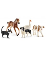 Комплект фигурки Schleich Farm World - Животни от фермата, асортимент