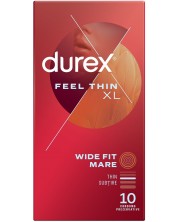 Feel Thin XL Презервативи, 10 броя, Durex -1