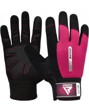 Фитнес ръкавици RDX - W1 Full Finger,  розови/черни