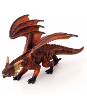 Фигурка Mojo Fantasy&Figurines - Огнен дракон с подвижна челюст