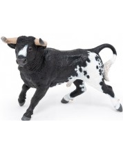 Фигурка Papo Farmyard friends - Испански бик, черно-бял  -1