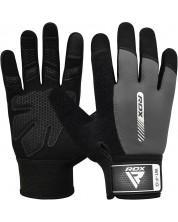 Фитнес ръкавици RDX - W1 Full Finger,  сиви/черни