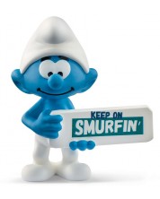 Фигура Schleich The Smurfs - Смърф с табелка „Смърфирай“ -1