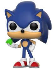 Фигура Funko POP! Games: Sonic The Hedgehog - Sonic With Emerald #284 -1