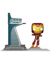 Фигура Funko POP! Town: Avengers - Tower & Iron Man (The infinity Saga) (Glows in the Dark) (Special Edition) #35 -1