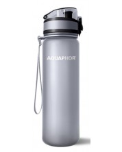 Филтрираща бутилка за вода Aquaphor - City, 160009, 0.5 l, сива