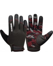 Фитнес ръкавици RDX - T2 Touch Screen Friendly,  черни/червени