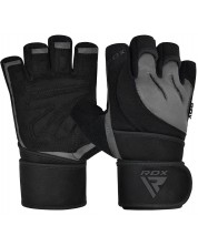 Фитнес ръкавици RDX - Micro Plus,  сиви/черни