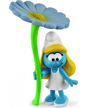 Фигурка Schleich The Smurfs - Смърфиета с гигантско цвете