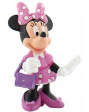 Фигурка Bullyland Mickey Mouse & Friends - Мини Маус, с чантичка -1