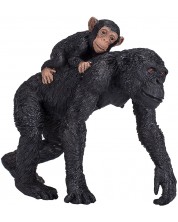 Фигурка Mojo Wildlife - Шимпанзе с бебе -1