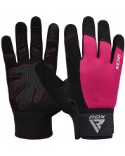 Фитнес ръкавици RDX - W1 Full Finger+,  розови/черни -1