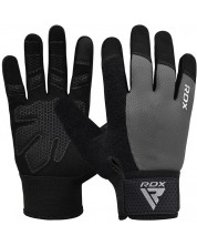 Фитнес ръкавици RDX - W1 Full Finger+,  сиви/черни