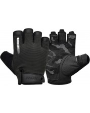 Фитнес ръкавици RDX - T2 Half,  черни