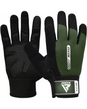 Фитнес ръкавици RDX - W1 Full Finger , зелени/черни