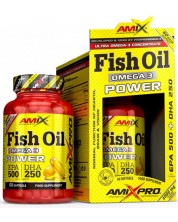 Fish Oil Omega 3 Power, 60 капсули, Amix