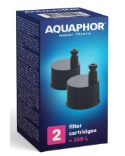 Филтри за бутилка Aquaphor - City, 270002, 2 бр., черни