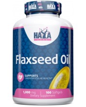 Flaxseed Oil, 1000 mg, 100 капсули, Haya Labs