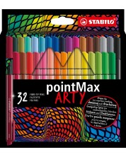 Флумастери Stabilo Arty - pointMax, 32 цвята -1