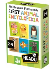 Флашкарти Headu Montessori - Моята първа енциклопедия за животни -1