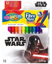 Флумастери Colorino - Marvel Star Wars, 12 цвята -1