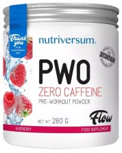 Flow PWO Zero Caffeine, малина, 280 g, Nutriversum