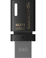 Флаш памет Team Group - M211, 64GB, USB 3.2 -1