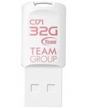 Флаш памет Team Group - C171, 32GB, USB 2.0, бяла