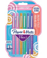 Флумастери Paper Mate Flair - Candy Pop, 6 цвята