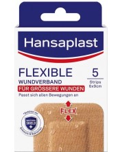 Flexible Пластири, 6 х 9 cm, 5 броя, Hansaplast -1