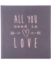 Фотоалбум Goldbuch - All You Need Is Love, сив, 30 x 31 cm