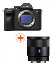 Фотоапарат Sony - Alpha A7 IV + Обектив Sony - Zeiss Sonnar T* FE, 55mm, f/1.8 ZA