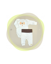 Сет бебешко боди с потури For Babies - Папионка, 80 cm, 9-12 месеца