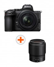 Фотоапарат Nikon - Z5 + обектив Nikon - Z 24-50mm, f/4-6.3 + Обектив Nikon - Z Nikkor, 50mm, f/1.8 S -1