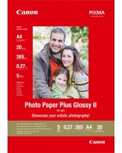 Фотохартия Canon - PP-201 Plus Glossy II, А4, 20 листа -1