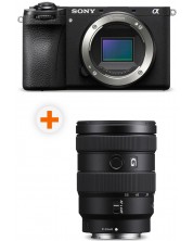 Фотоапарат Sony - Alpha A6700, Black + Обектив Sony - E, 16-55mm, f/2.8 G