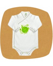 Боди камизолка с дълъг ръкав For Babies - Your green world, 0 месеца