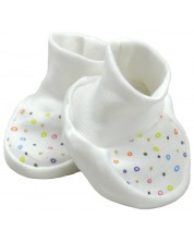 Бебешки обувки For Babies - Шарени точици, 0+ месеца -1