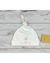 Бебешка шапка For Babies - Зайче, 0-3 месеца -1
