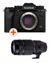 Фотоапарат Fujifilm - X-T5, Black + Обектив Fujinon XF 100-400mm F/4.5-5.6 R LM OIS WR -1