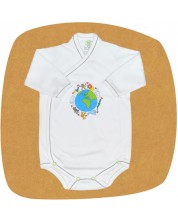 Боди камизолка с дълъг ръкав For Babies - Global, 3-6 месеца