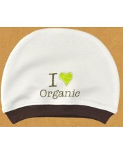 Бебешка шапка с картинка - I love Organic